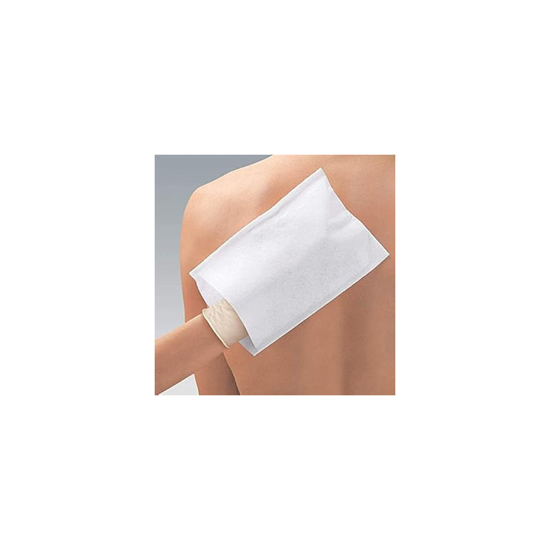Gant de toilette blanc absorbant 80 g/m² Gant de toilette blanc absorbant 80 g/m²