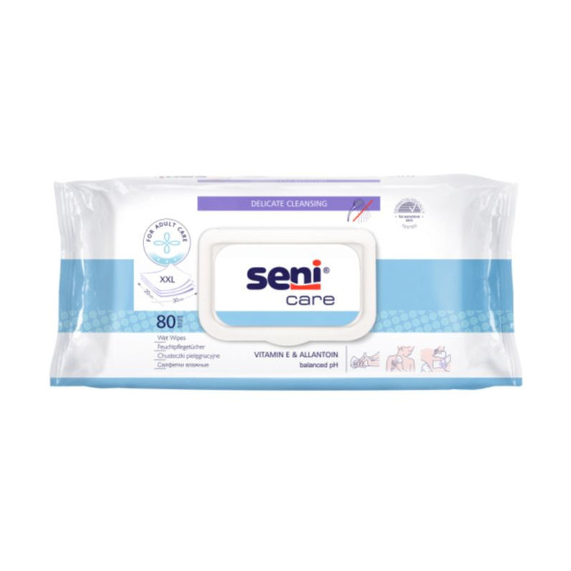 Seni Care lingette avec vitamine E et allantoïne