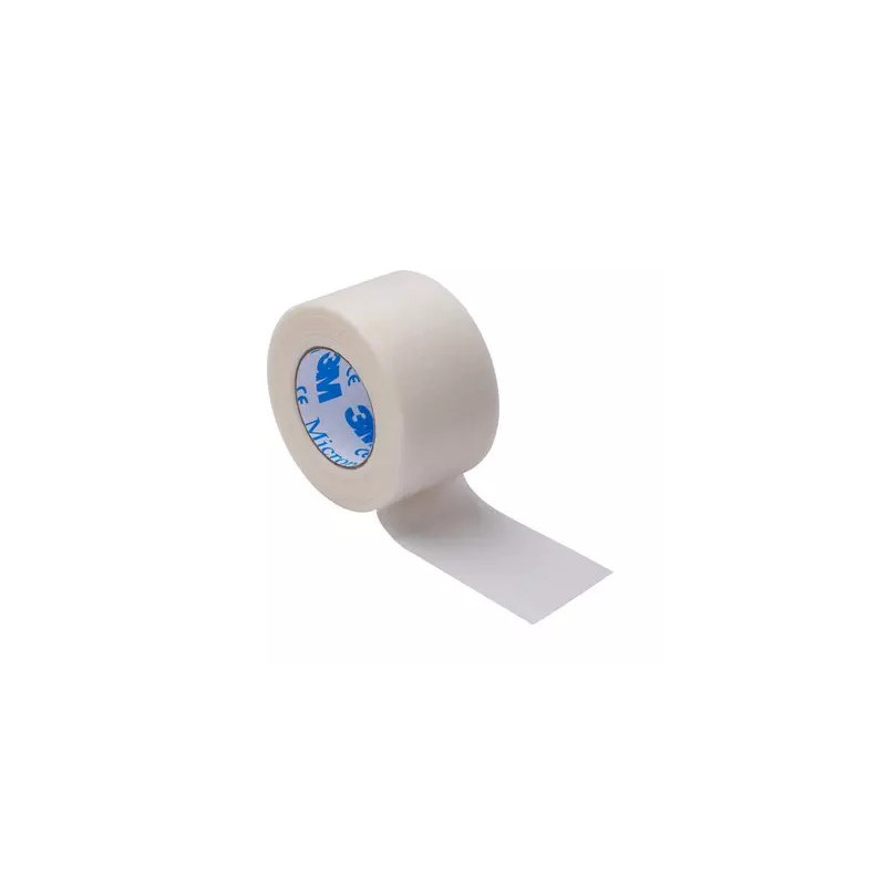 Sparadrap microporeux rouleaux 9,1m Largeur 2.5 cm