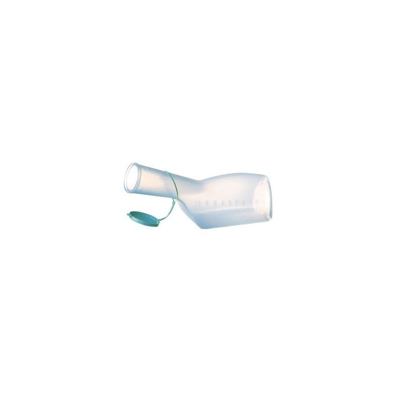 Urinal pour homme opaque avec bouchon