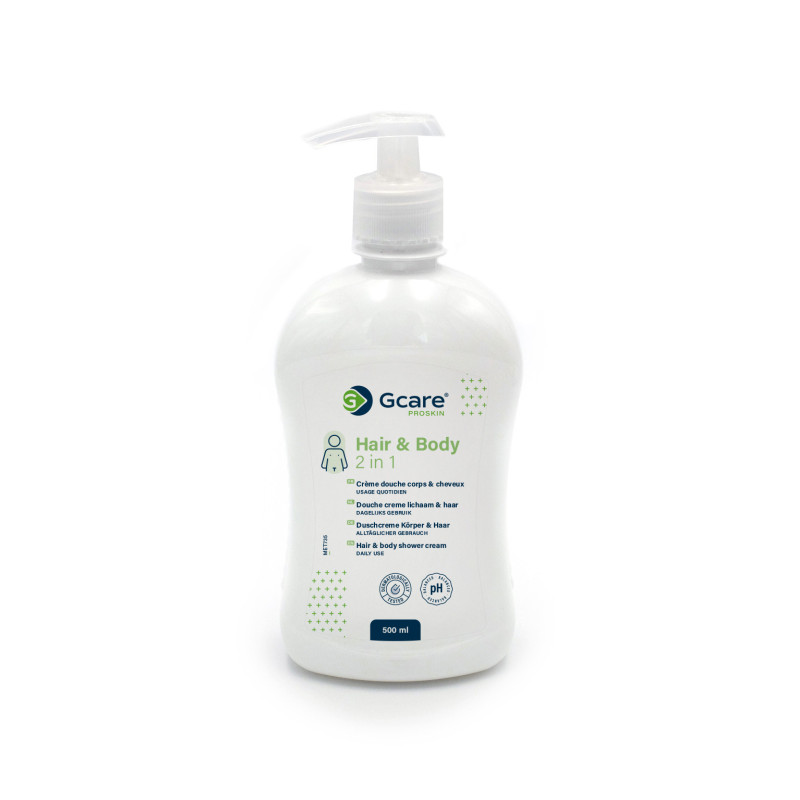 Gel douche 2 en 1 Hair & Body Gcare Proskin – 500 ml