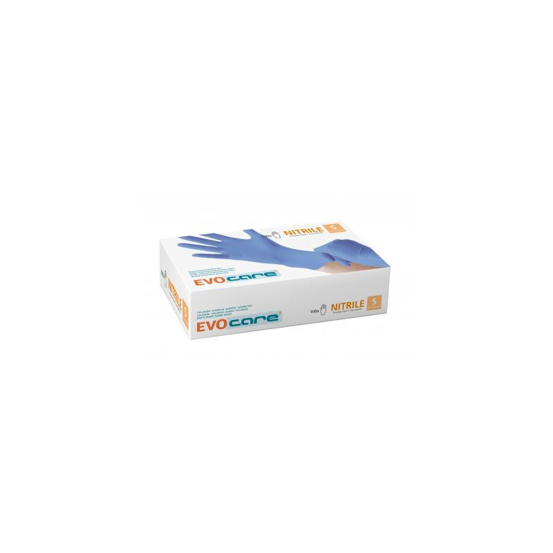 Gant soins nitrile non poudrés
