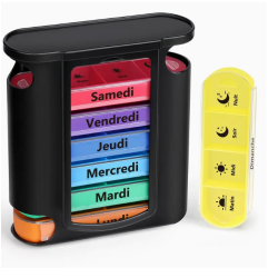 Pilulier semainier Medi-7 noir