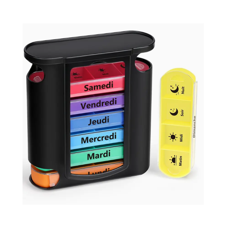 Pilulier semainier Medi-7 noir