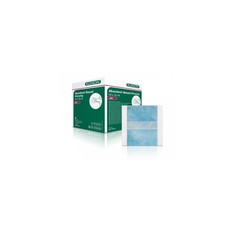 Compresses absorbantes stériles Klinion - 10x10 cm - Boîte de 50