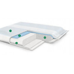 Compresses absorbantes stériles Klinion - 10x10 cm - Boîte de 50