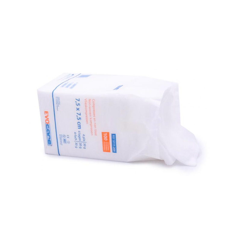 Compresses en non tissées, non stériles